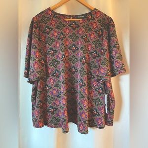 Boho funky top, NWT!
